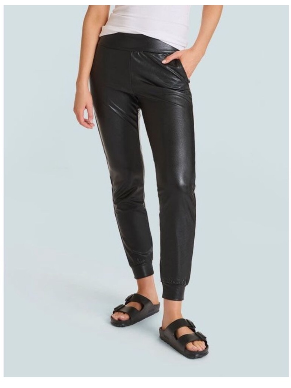 Commando Faux Leather Joggers